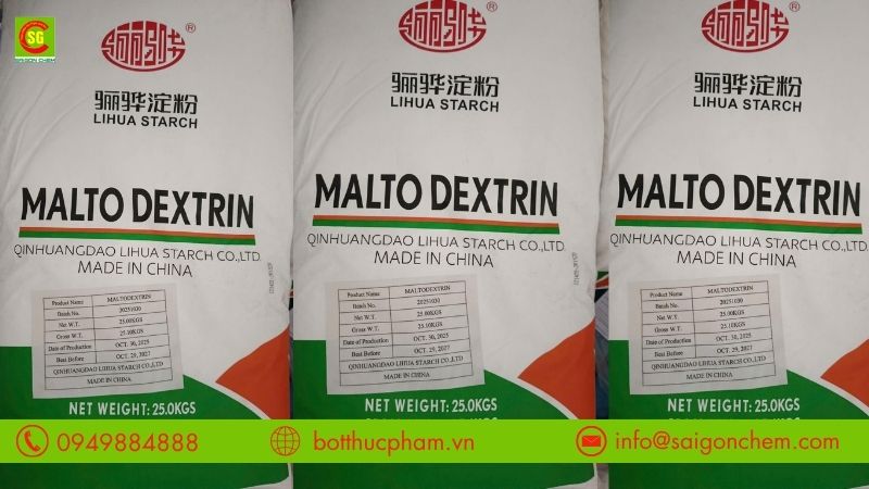 Đường maltodextrine Lihua nhập khẩu chính hãng tại Bột Thực Phẩm